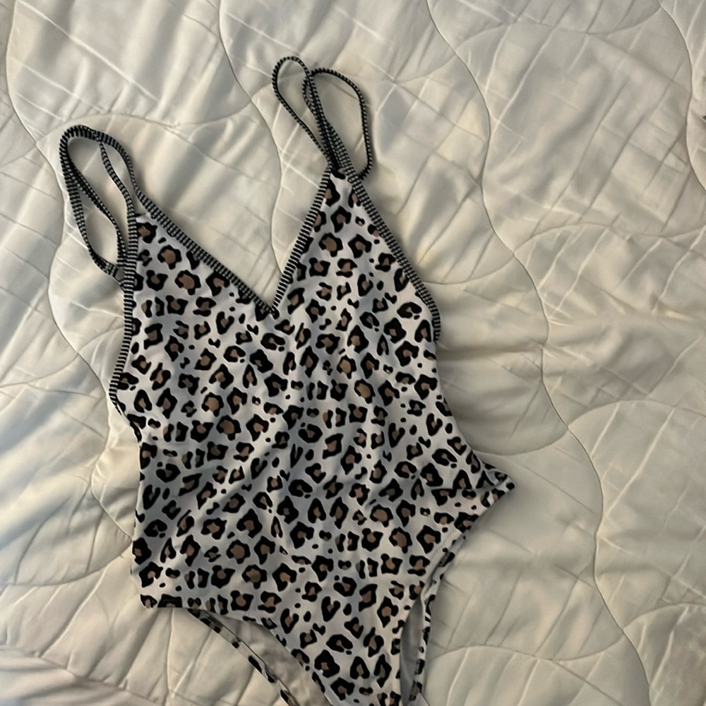 Cheetah print one piece